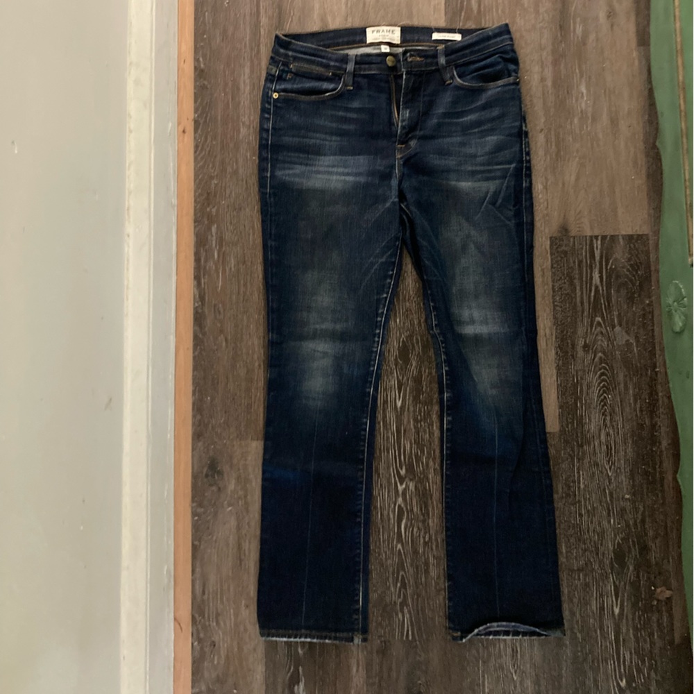 FRAME denim Le High Straight jeans, size 28.
